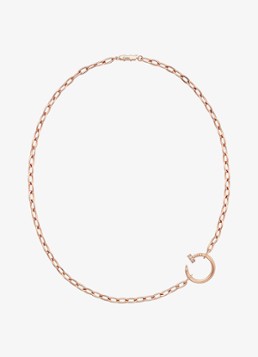 Cartier Dames Juste un Clou ketting van 18 karaat roségoud met 0.13 ct diamant CRB7224902 in de kleur Roségoud