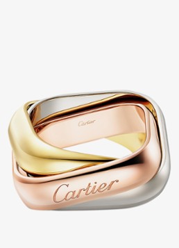 Cartier Heren Trinity ring van 18 karaat rosé-, geel-, en witgoud CRB42399 in de kleur Goud