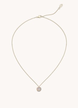 Cartier Dames Trinity de Cartier ketting van 18 karaat rosé-, geel-, en witgoud met diamanten CRB7224844 in de kleur Goud