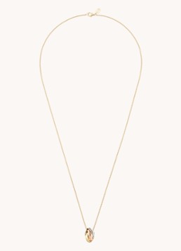 Cartier Dames Trinity de Cartier ketting van 18 karaat rosé-, geel-, en witgoud CRB7224955 in de kleur Goud