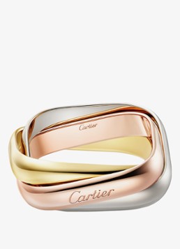 Cartier Heren Trinity ring van 18 karaat rosé-, wit-, en geelgoud CRB42406 in de kleur Multicolor