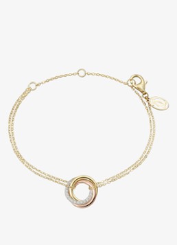 Cartier Dames Trinity armband van 18 karaat rosé-, wit-, en geelgoud CRB60698 in de kleur Multicolor