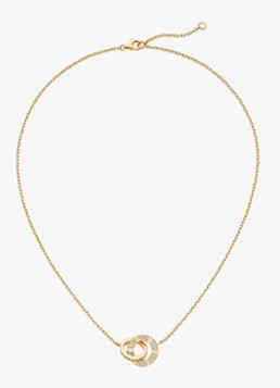 Cartier Dames LOVE ketting van 18 karaat geelgoud met 48 diamanten CRB7225004 in de kleur Geelgoud