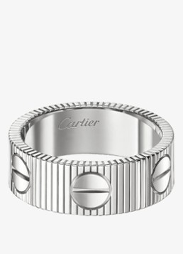 Cartier Dames LOVE Unlimited ring van 18 karaat witgoud CRB42477 in de kleur Witgoud