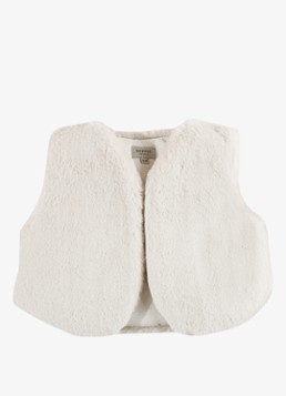 Donsje Amsterdam Meisjes Pimmy Gilet in de kleur Creme, maat: 122
