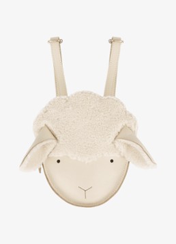 Donsje Amsterdam Meisjes Kapi Exclusive Backpack | Lammy in de kleur Creme, maat: ONE SIZE