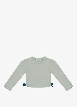 Donsje Amsterdam Meisjes Nia zwemshirt met structuur in de kleur Mint, maat: 5-6Y=116