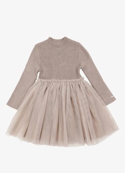 Donsje Amsterdam Meisjes Lotus Dress in de kleur Oudroze, maat: 122
