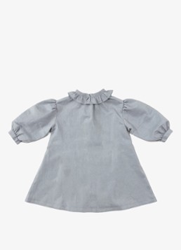 Donsje Amsterdam Meisjes Mineth tuniekjurk met ballonmouw in de kleur Blauw, maat: 5-6Y=116