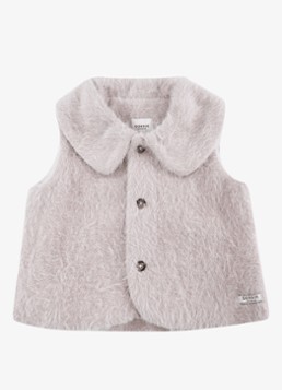 Donsje Amsterdam Meisjes Anja gilet in de kleur Roze, maat: 6-7Y=122