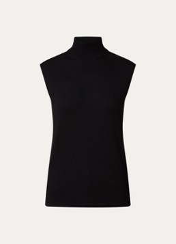 TOTEME Dames Fijngebreide coltrui in zijdeblend in de kleur Zwart, maat: XS