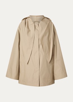 TOTEME Dames Parka met sjaalkraag en steekzakken in de kleur Khaki, maat: 40
