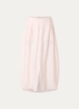 TOTEME Dames Parachute maxi rok van zijde met split in de kleur Roze, maat: 34