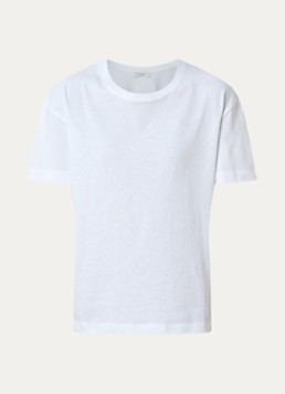 TOTEME Dames T-shirt met ronde hals in de kleur Wit, maat: L