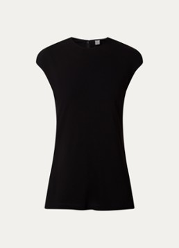 TOTEME Dames Mouwloze top met stretch in de kleur Zwart, maat: XS