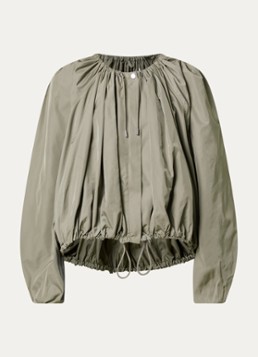 TOTEME Dames Jack met trekkoord en plooien in de kleur Khaki, maat: 36