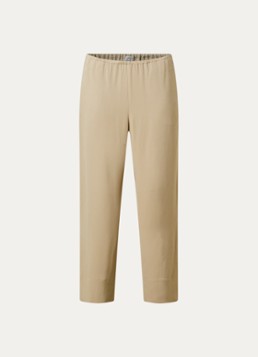 TOTEME Dames Mid waist straight fit loungebroek met steekzakken in de kleur Zand, maat: 34
