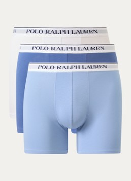 Ralph Lauren Heren Boxershorts met logoband in 3-pack in de kleur Wit, maat: L
