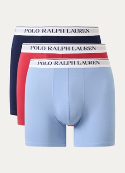 Ralph Lauren Heren Boxershorts met logoband in 3-pack in de kleur Donkerblauw, maat: M