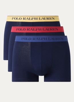 Ralph Lauren Heren Boxershorts met logoband in 3-pack in de kleur Lichtblauw, maat: L