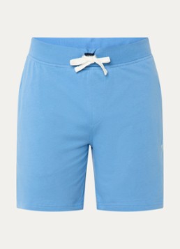 Ralph Lauren Heren Straight fit korte pyjamabroek met logoborduring in de kleur Blauw, maat: S