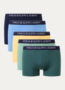 Ralph Lauren Heren Boxershorts met logoband in 5-pack in de kleur Geel, maat: XXL
