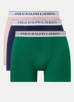 Ralph Lauren Heren Boxer met logoband in 3-pack in de kleur Legergroen, maat: L