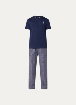 Ralph Lauren Heren T-shirt met logoborduring in de kleur Donkerblauw, maat: S