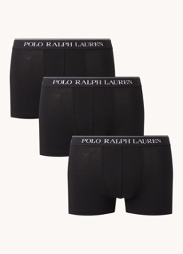 Ralph Lauren Heren Boxershorts met logoband in 3-pack in de kleur Zwart, maat: S