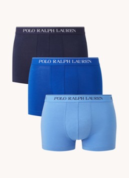 Ralph Lauren Heren Boxershorts met logoband in 3-pack in de kleur Donkerblauw, maat: XL