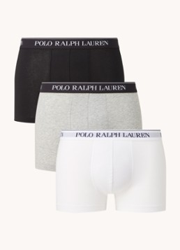 Ralph Lauren Heren Boxershorts met logoband in 3-pack in de kleur Wit, maat: XL