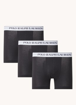 Ralph Lauren Heren Boxershorts met logoband in 3-pack in de kleur Diepzwart, maat: XL