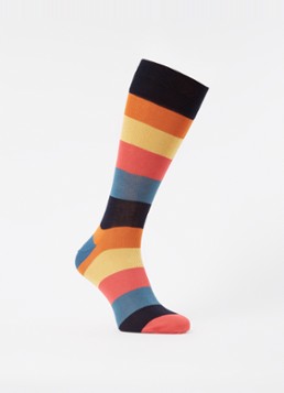 Paul Smith Heren Sokken met streepprint in de kleur Geel, maat: One Size