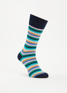 Paul Smith Heren Kahlo sokken in katoenblend met streepprint in de kleur Blauw, maat: OS