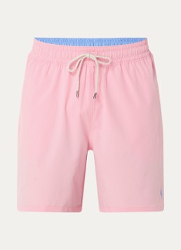 Ralph Lauren Heren Traveler zwemshorts met logoborduring in de kleur Lichtroze, maat: XXL