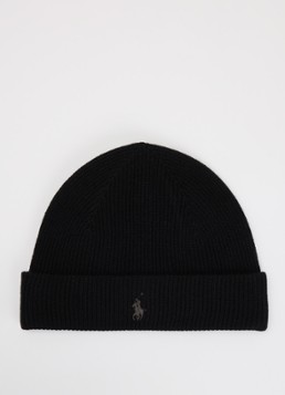 Ralph Lauren Heren Fijngebreide muts met logo