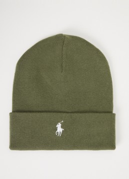 Ralph Lauren Heren Fijngebreide muts met logo