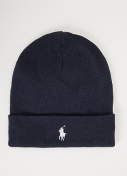 Ralph Lauren Heren Fijngebreide muts met logo