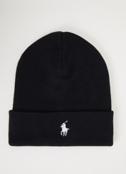 Ralph Lauren Heren Fijngebreide muts met logoborduring