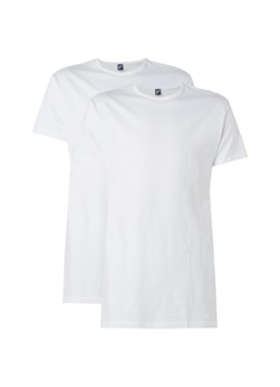 Alan Red Heren Derby Long fit T-shirt met ronde hals in 2-pack in de kleur Wit, maat: S