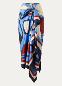 Barts Dames Azuloc sarong met print 200 x 100 cm in de kleur Blauw, maat: ONE SIZE