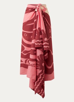 Barts Dames Gama sarong van katoen 200 x 100 cm in de kleur Roze, maat: ONE SIZE