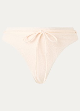 Barts Dames Simoa Cheeky high waisted bikinislip met structuur in de kleur Ivoor, maat: 40