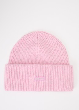 Barts Dames Ardelve grofgebreide muts met logo in de kleur Roze, maat: ONE SIZE