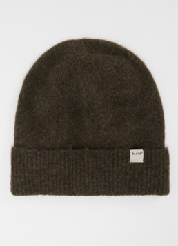 Barts Dames Fhearna muts in wolblend in de kleur Donkerbruin, maat: ONE SIZE