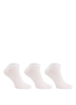 Tommy Hilfiger Heren Sneakersokken in katoenblend met logo in 3-pack in de kleur Wit, maat: 39/42
