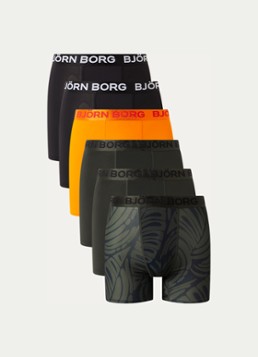 Björn Borg Heren Boxershorts met logoband in 5-pack in de kleur Zwart, maat: M