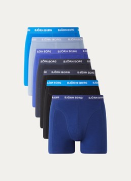 Björn Borg Heren Boxershort met logoband in 7-pack in de kleur Blauw, maat: XXL