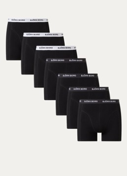 Björn Borg Heren Boxershorts met logoband in 7-pack in de kleur Zwart, maat: S