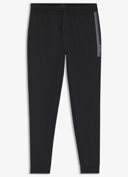 BOSS Heren Tapered fit joggingbroek met logo in de kleur Black-004 / Zwart